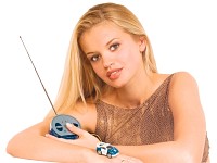 Ferngesteuertes Mini-Renn-Auto Micro-Racer V2 BLAU