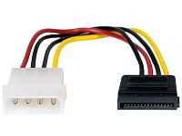 Xystec Festplatten-Stromanschlusskabel SATA auf 4-Pin-Molex Xystec Strom-Adapter für SATA-Festplatten