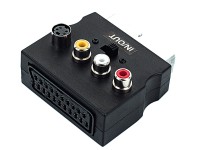 Adapter SCART auf 3xCinch und 1xS-VHS /SCART durchgeschleift