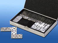 Playtastic Domino-Spiel aus hochwertigem Aluminium Playtastic