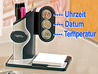 General Office Stiftehalter mit MemoPad, Wecker & Temperatur General Office