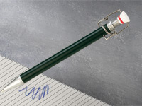 PEARL Kugelschreiber mit Bügelverschluss-Deko PEARL Kugelschreiber