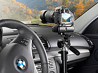 Lescars Universal-Notebook-Kfz-Halterung mit Kamerastativ, Versandrückläufer Lescars