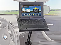 Lescars Universal-Notebook-Kfz-Halterung mit Kamerastativ, Versandrückläufer Lescars