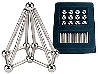 Magnestic Kreativ-Magnetspiel 84-teiliger Bausatz, vollverchromt Magnestic