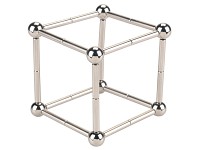 Magnestic Kreativ-Magnetspiel 84-teiliger Bausatz, vollverchromt Magnestic