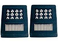 Magnestic Kreativ-Magnetspiel 84-teiliger Bausatz, vollverchromt Magnestic