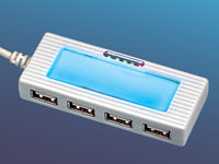 c-enter 4-Port USB2.0 Mini Hub "Blue Shine" c-enter