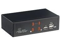c-enter USB & Audioumschalter für 2PCs inkl. 2 Octopus-Kabel c-enter
