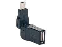 Fibrionic Network Solutions USB 3D-Adapter (Winkelstecker) B-Stecker/ A-Buchse Fibrionic Network Solutions