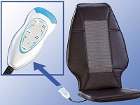 newgen medicals Autositz Massage: Shiatsu-Sitzauflage MA-600, Nackenmassage  (Versandrückläufer) (Massage-Auflage)