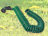 PEARL Gartenschlauch in Spiralform, dehnbar bis zu 15 m Länge PEARL Spiralgartenschläuche