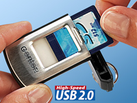 c-enter Mini-Card-Reader SD/MMC USB 2.0 mit Schlüsselanh. c-enter