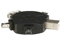 Fibrionic Network Solutions 5in1 USB-Adapter inklusive USB-Kabeltrommel (80 cm) Fibrionic Network Solutions