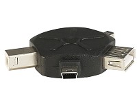 Fibrionic Network Solutions 5in1 USB-Adapter inklusive USB-Kabeltrommel (80 cm) Fibrionic Network Solutions