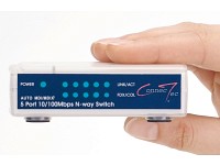 ConnecTec Ultrakompakter 5-Port Netzwerk-Switch 10/100MBit ConnecTec