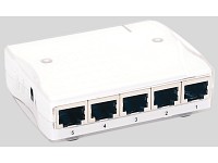 ConnecTec Ultrakompakter 5-Port Netzwerk-Switch 10/100MBit ConnecTec