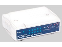 ConnecTec Ultrakompakter 5-Port Netzwerk-Switch 10/100MBit ConnecTec