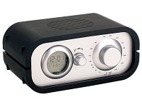 auvisio Retro-Design-Radio mit Wecker, schwarz auvisio