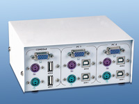 c-enter PS/2-USB Umschalter für 2PCs inkl. 2 Octopus-Kabel c-enter