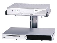 dream audio HiFi Wandregal mit 2 Ebenen im 2er Set silbergrau dream audio