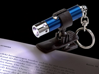 Lunartec LED Taschenlampe mit Schlüsselanhänger "Clip-Light" Lunartec