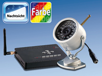 VisorTech Funk-Videoüberwachungs-Set 2.4 GHz mit CCD-Kamera (refurbished) VisorTech