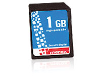 Merox SecureDigital (SD) Speicherkarte 1GB (SD Karte) Merox 