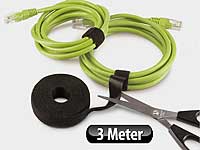 LTC Label the Cable "Roll", Kabelbinder aus Klett, zuschneidbar, 1x 3 m LTC Klettverschluss-Kabelbinder