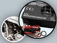 Kemo Kfz-Ultraschall-Marderscheuche M100N, 12V Kemo Ultraschall-Marderschrecke für Auto, Kfz & Pkw