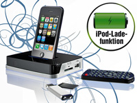 auvisio 2in1 Docking-Station & Mediaplayer für iPod & iPhone auvisio