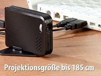 SceneLights Mobiler USB-Mini-Beamer "2go" 13 Lumen/ 187 cm/ 100:1 SceneLights