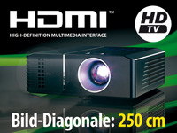 SceneLights HDMI-DLP-Beamer/Projektor SVGA "Home Cinema DL-200" SceneLights