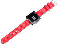 PEARL Ersatz-Armband für Armband-Uhren, rot PEARL Handy-Uhren