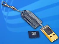 Xystec Ultrakleiner SDHC microSD-Cardreader USB2.0 Xystec
