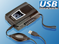 auvisio Mini-USB-Kassettenspieler zum Digitalisieren von MCs auvisio