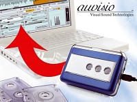 auvisio USB-Kassettenspieler "Blue Edition" MC->MP3 (refurbished) auvisio 