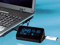 Xystec 7in1 Mini-Wetterstation mit USB 2.0-Hub Xystec