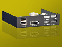 Mod-it 4 Kanal Lüftersteuerung mit USB- & eSATA-Anschluss schwarz Mod-it 