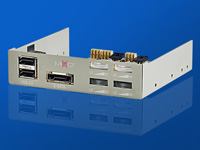 Mod-it 4 Kanal Lüftersteuerung mit USB- & eSATA-Anschluss beige Mod-it 