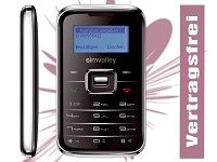 simvalley MOBILE Mini-Handy RX-180 "Pico INOX BLACK" VERTRAGSFREI simvalley MOBILE