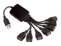 c-enter Aktiver USB2.0-Cable-Hub 7-Port inkl. Netzteil c-enter