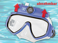 Somikon Schnorchelbrille "TAC-220 Dive" mit Action-Cam & 2 GB Speicher Somikon