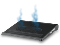 Xystec Notebook-Cooler-Pad mit 3-Port-USB-Hub und Stereo-Lautsprecher Xystec Notebook-Kühler mit Lautsprecher