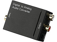 auvisio Audio-Konverter Digital (Toslink/Koaxial) zu Analog (Cinch) mit Kabel auvisio Audio-Konverter digital zu analog