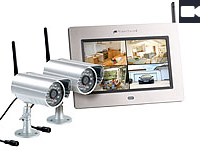 VisorTech Kabelloses Überwachungssystem mit 2 IR-Funk-Kameras VisorTech Funk-Überwachungssysteme