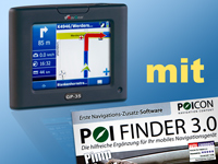 NavGear Multimedia GPS-Navisystem StreetMate GP-35.3 + D-Karten 1GB SD NavGear 