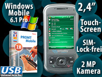 simvalley MOBILE Smartphone XP-25 mit Windows Mobile 6.1 VERTRAGSFREI simvalley MOBILE