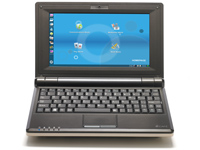 Hercules 8" Mini-Notebook "eCafé" mit WLAN, Webcam, Linux, AMD CPU Hercules