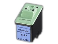 Recycled Cartridge für Lexmark (ersetzt 10NX227E No.27), color recycled / rebuilt by iColor Recycled Tintenpatrone für Lexmark Tintenstrahldrucker
